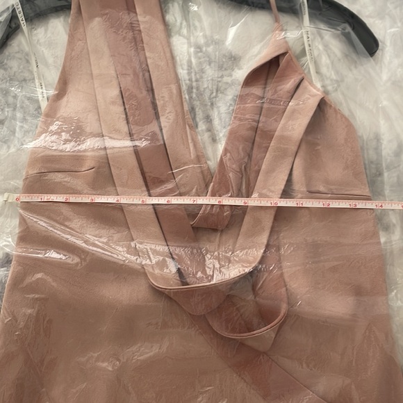 NWT Halston Champagne Blush floor length gown - Picture 12 of 14